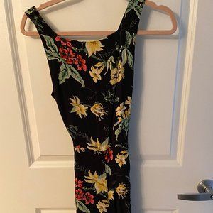 Aritzia Size 4 long jumpsuit with floral print